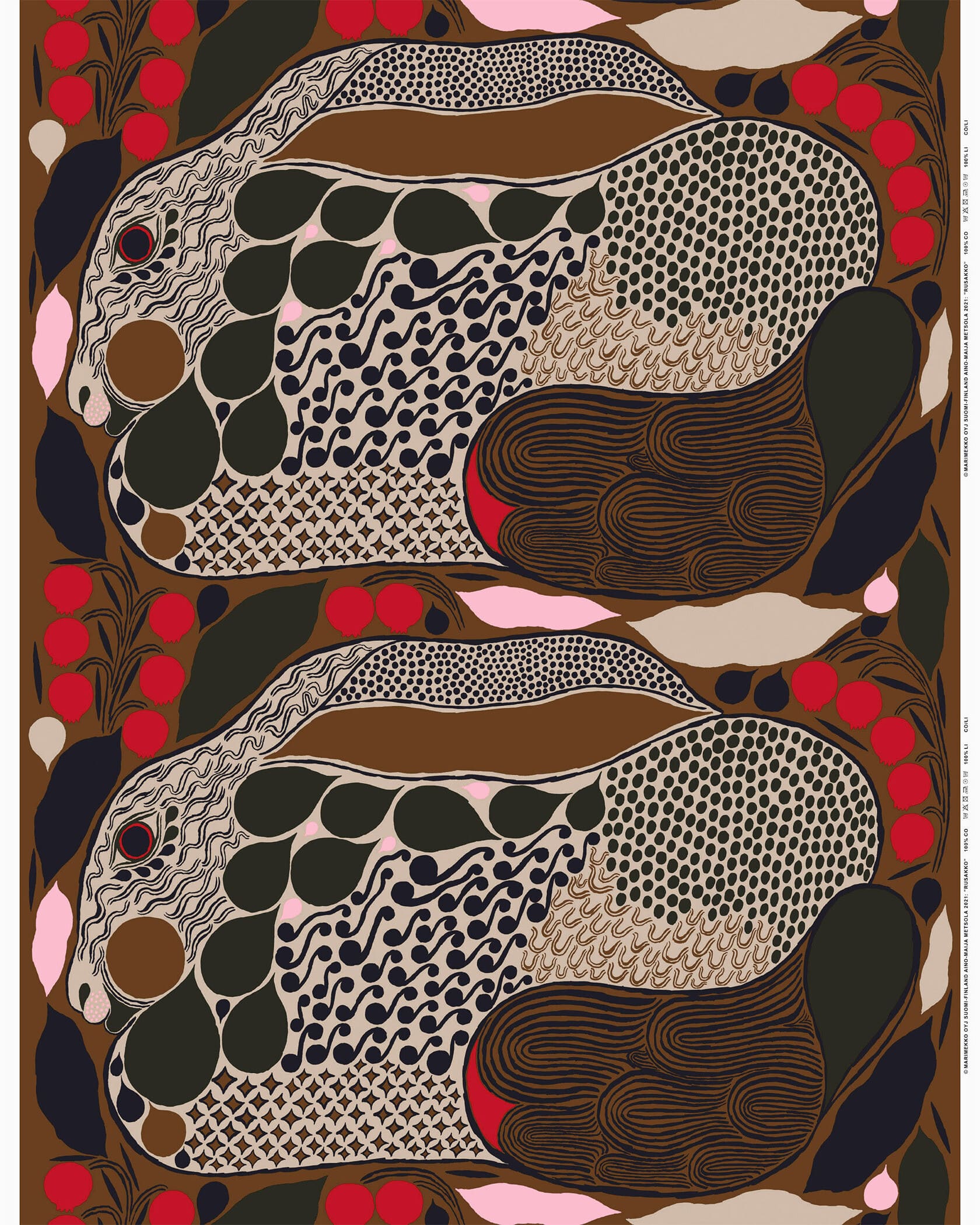 Rusakko コットンファブリック | Aino-Maija Metsola | Marimekko