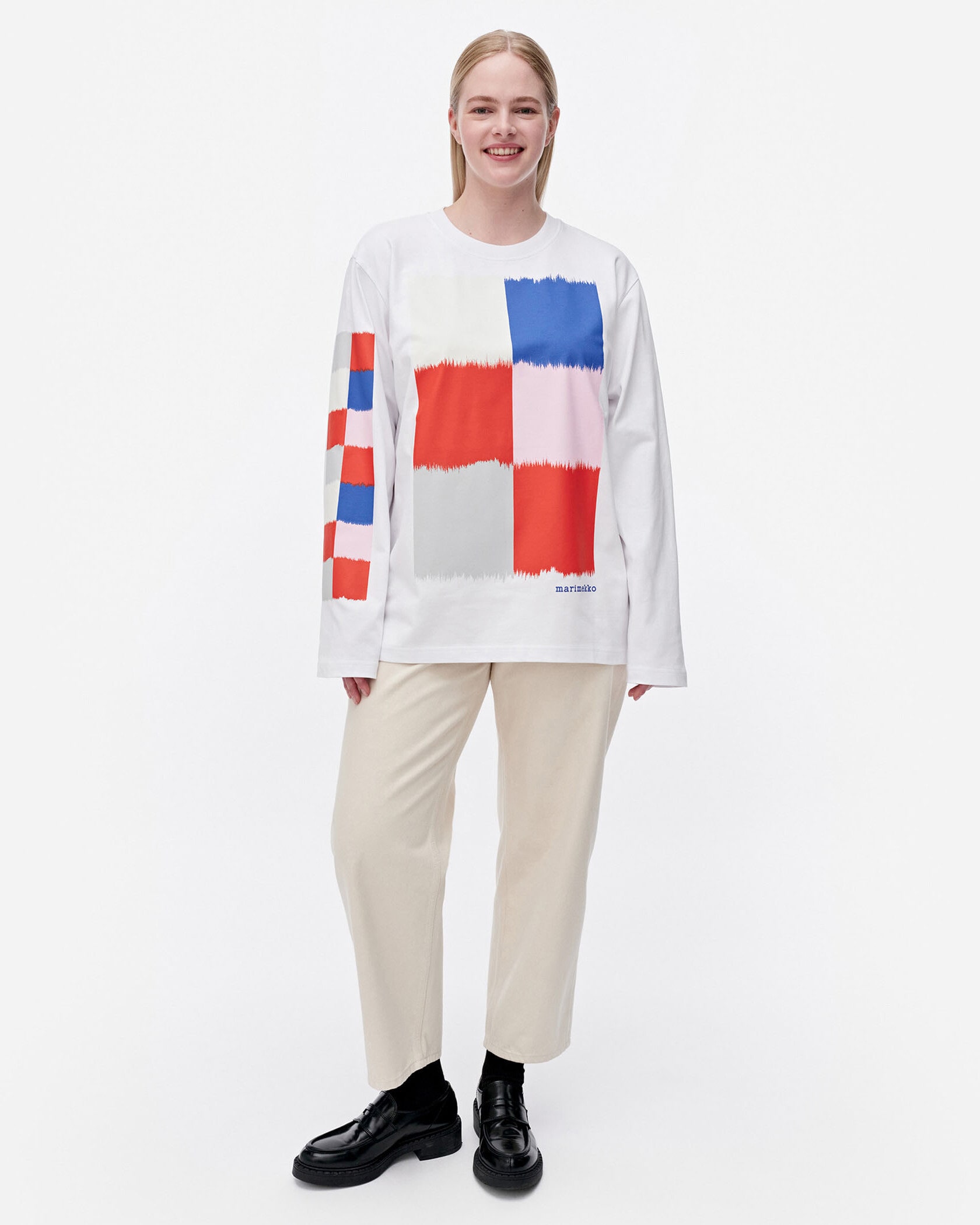 【2025SS】マリメッコ/ Rondi Ostjakki Placement フーディー Rondi Ostjakki Placement Kioski hoodie | Marimekko