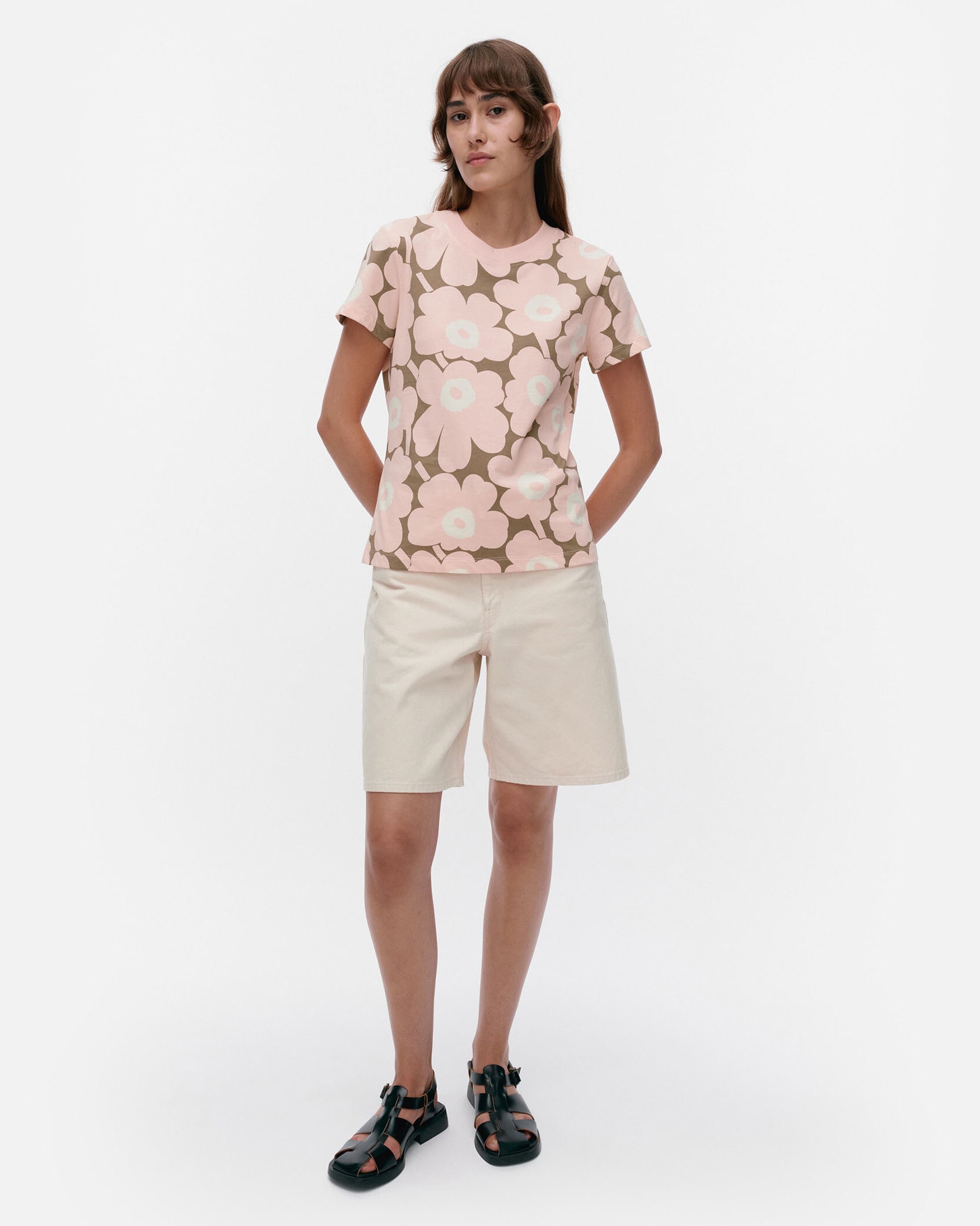 【2025AW】marimekko マリメッコ/ Heleys Piirto Unikko Tシャツ Heleys Piirto Unikko T-shirt | Marimekko