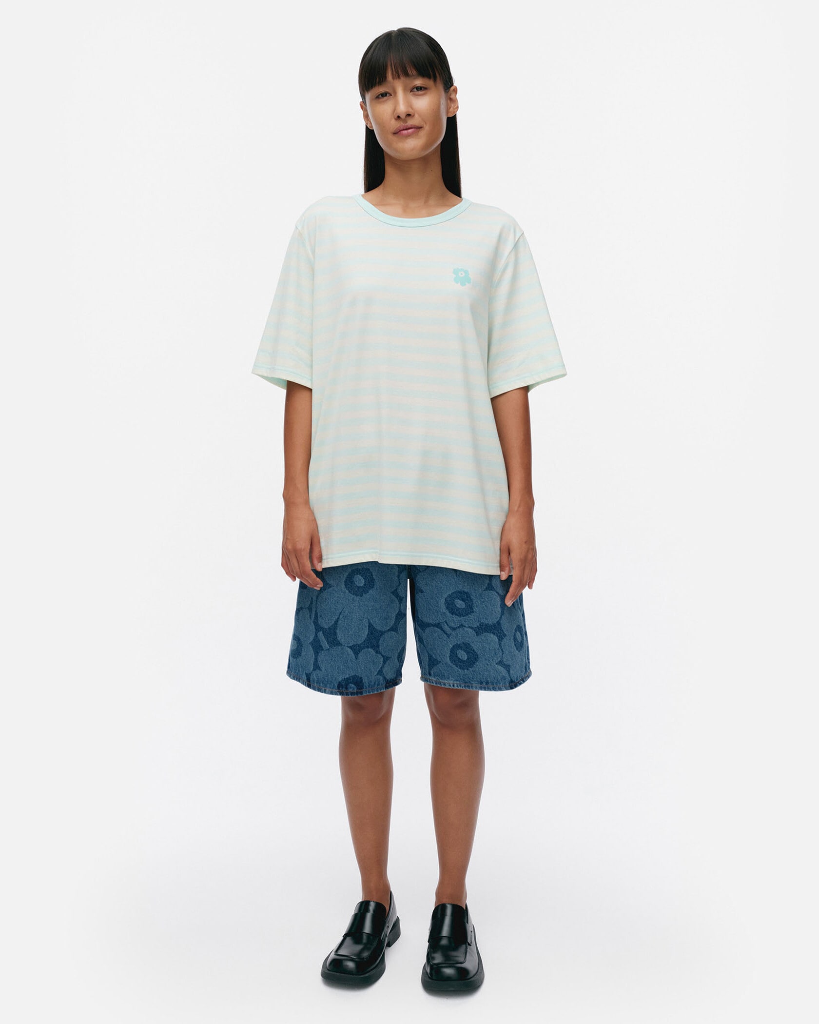 marimekko 花柄 Tシャツ unikko marimekko × Adidas collaboration graphic T-shirts Unikko