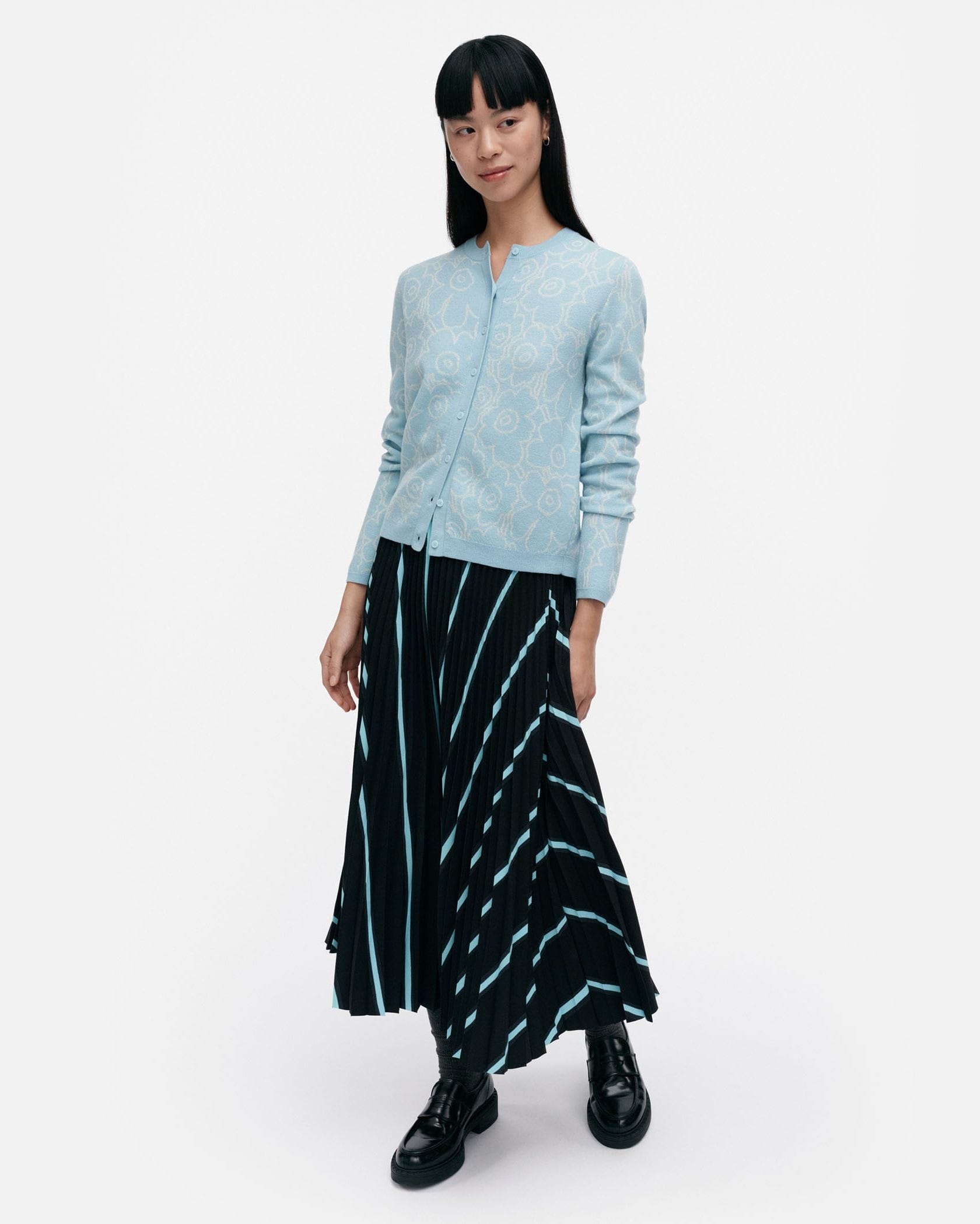 Mutka Mini Piirto Unikko ニットカーディガン | Maija Isola