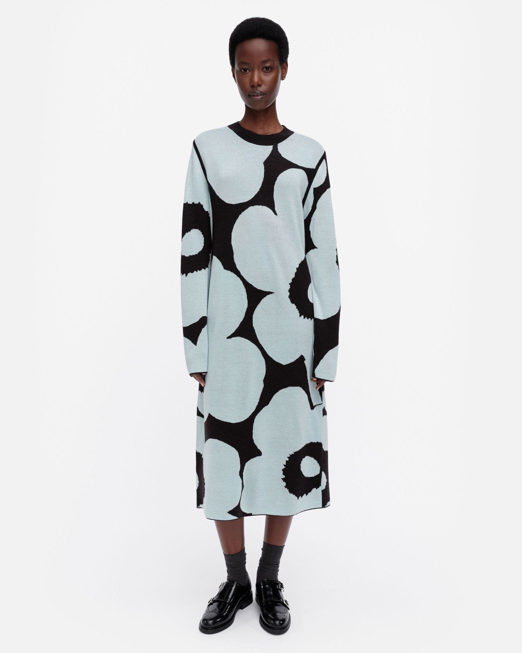 marimekko◆Ennallaan Unikko ニット ワンピース Ennallaan Unikko ニットワンピース | Maija Isola | Marimekko