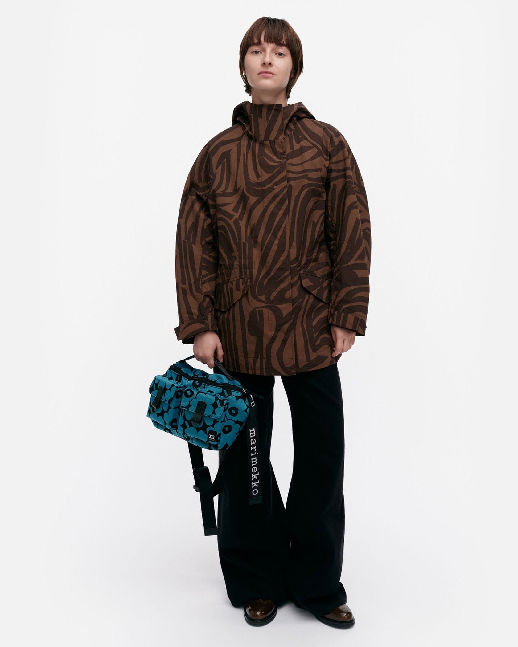 【2025AW】marimekko マリメッコ/ Kaartaa Jokuraita コート Kaartaa Jokuraita Coat | Marimekko