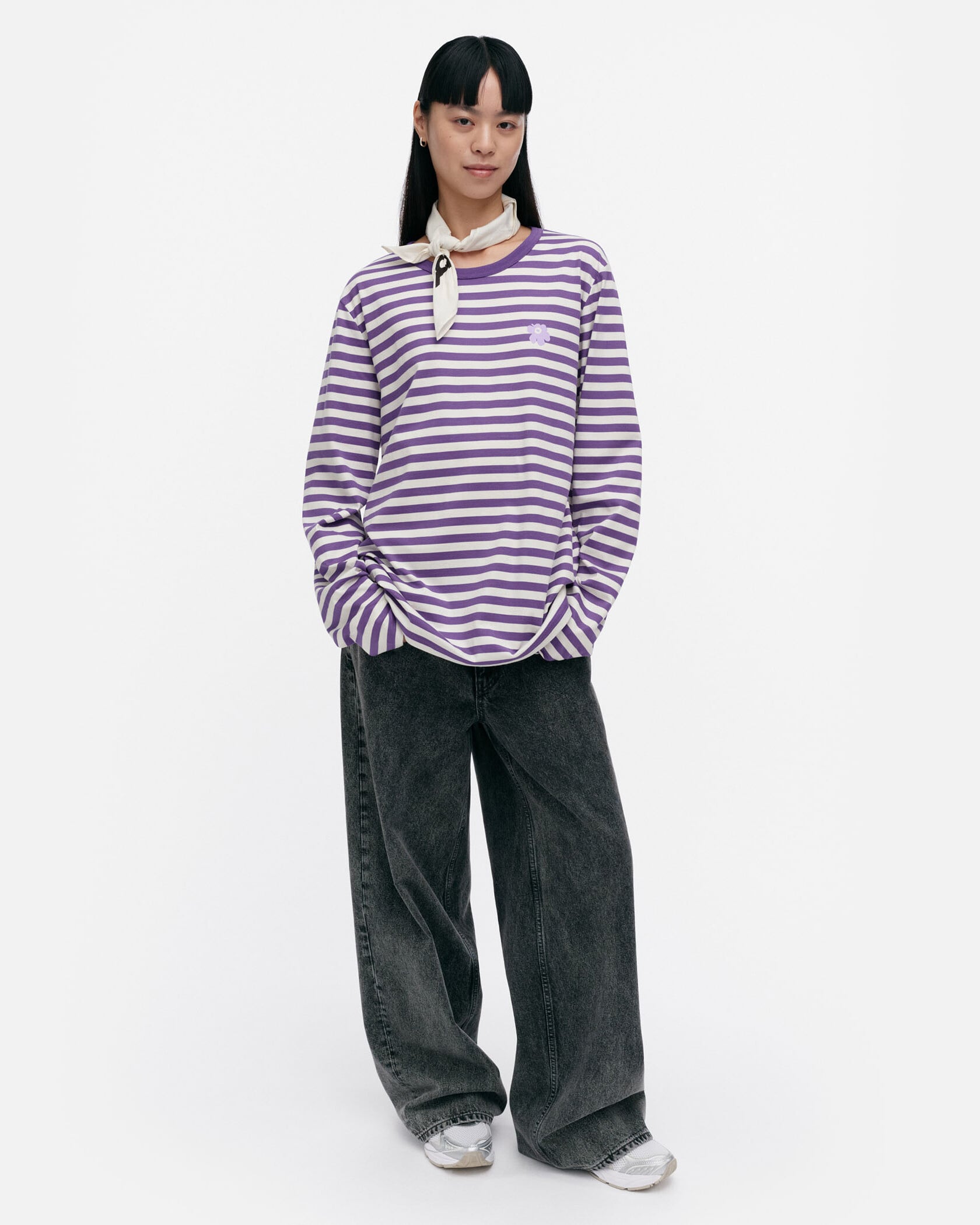 marimekko - Tasaraita Unisex Unikko カットソー 一部店舗・オンラインストア限定】Tasaraita Unisex Unikko