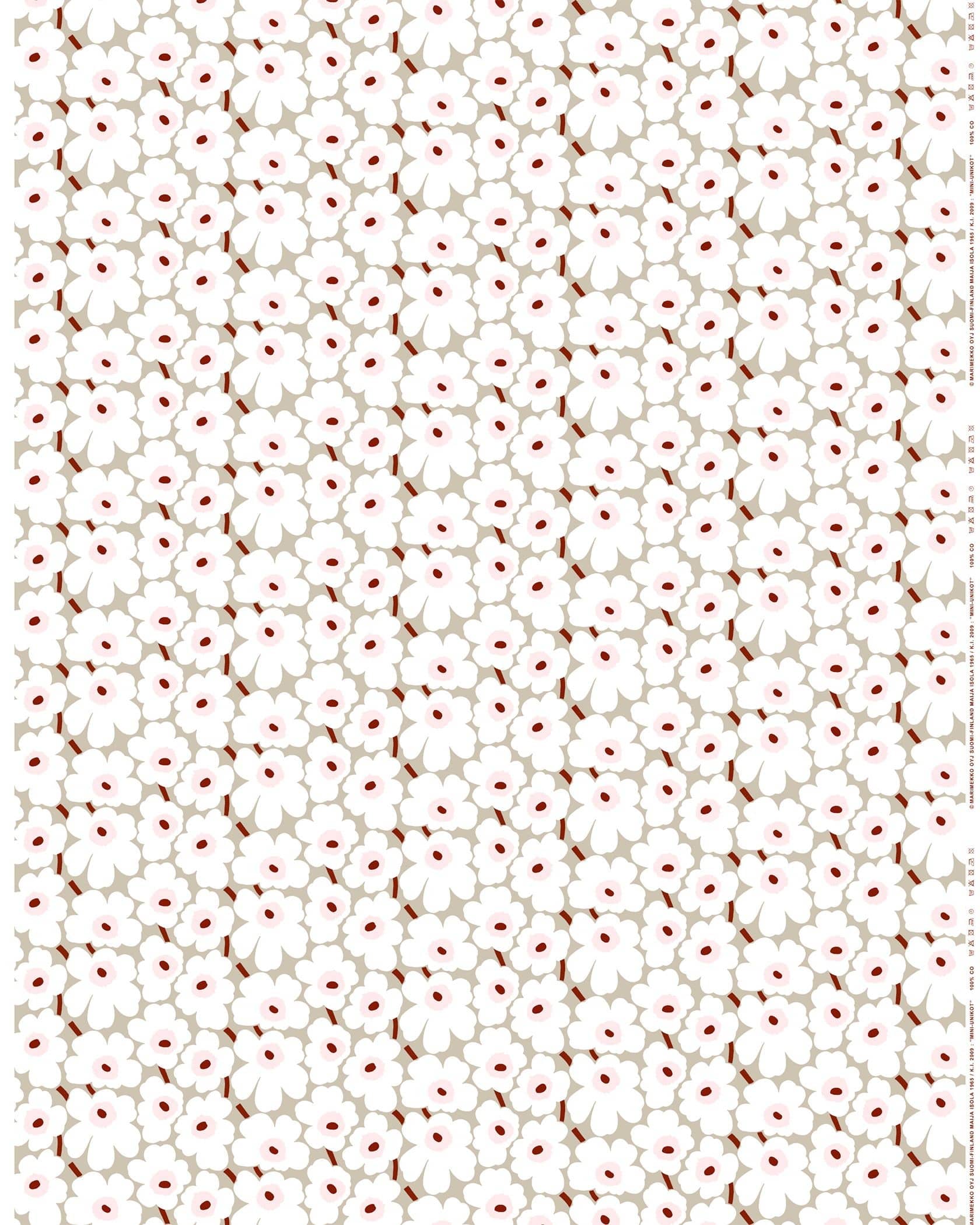 【新品　未使用品】marimekko  116〜122 綿100% かわいい 日本限定】Mini Unikko コットンファブリック | コットン