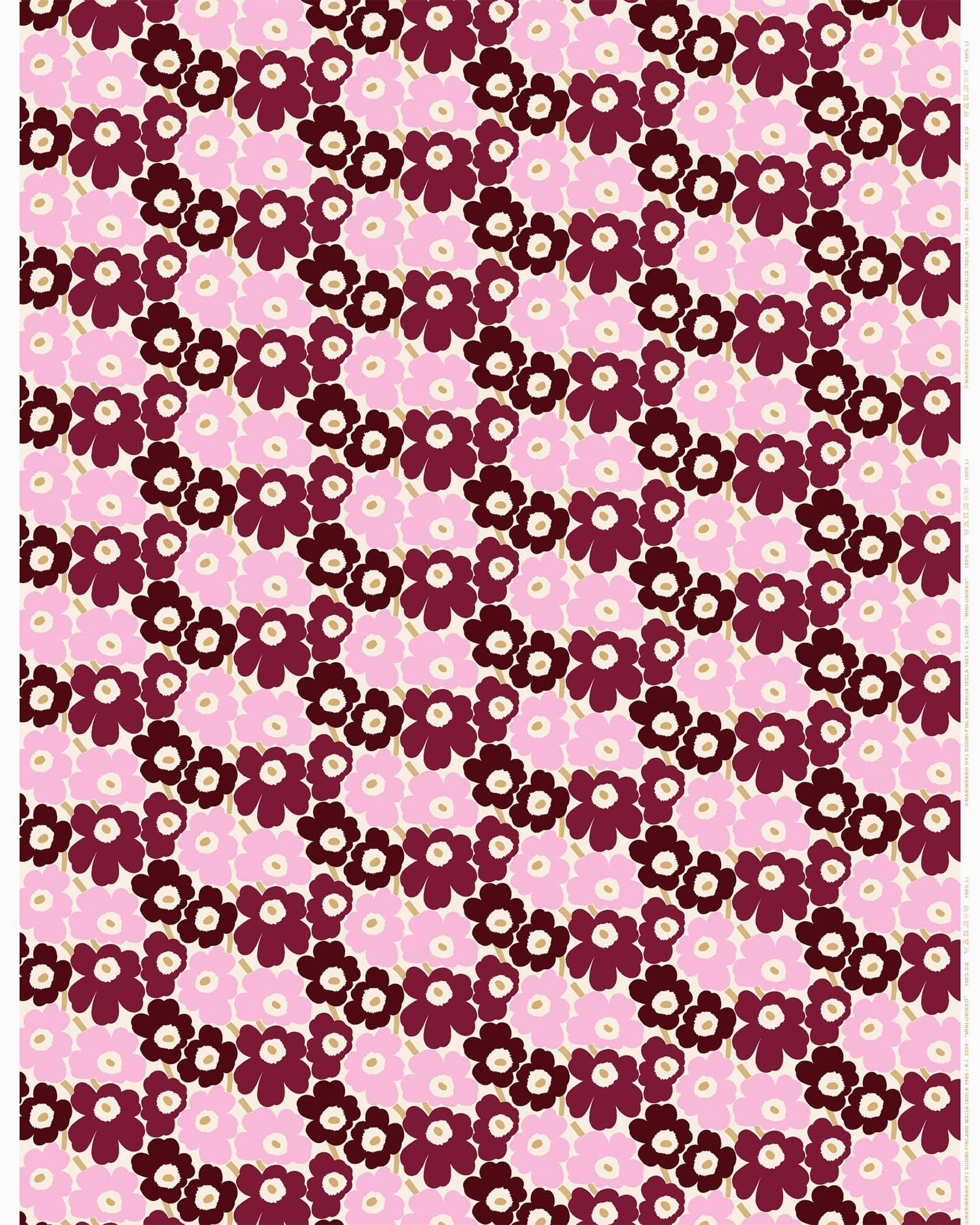 【新品　未使用品】marimekko  116〜122 綿100% かわいい 日本限定】Mini Unikko コットンファブリック | コットン