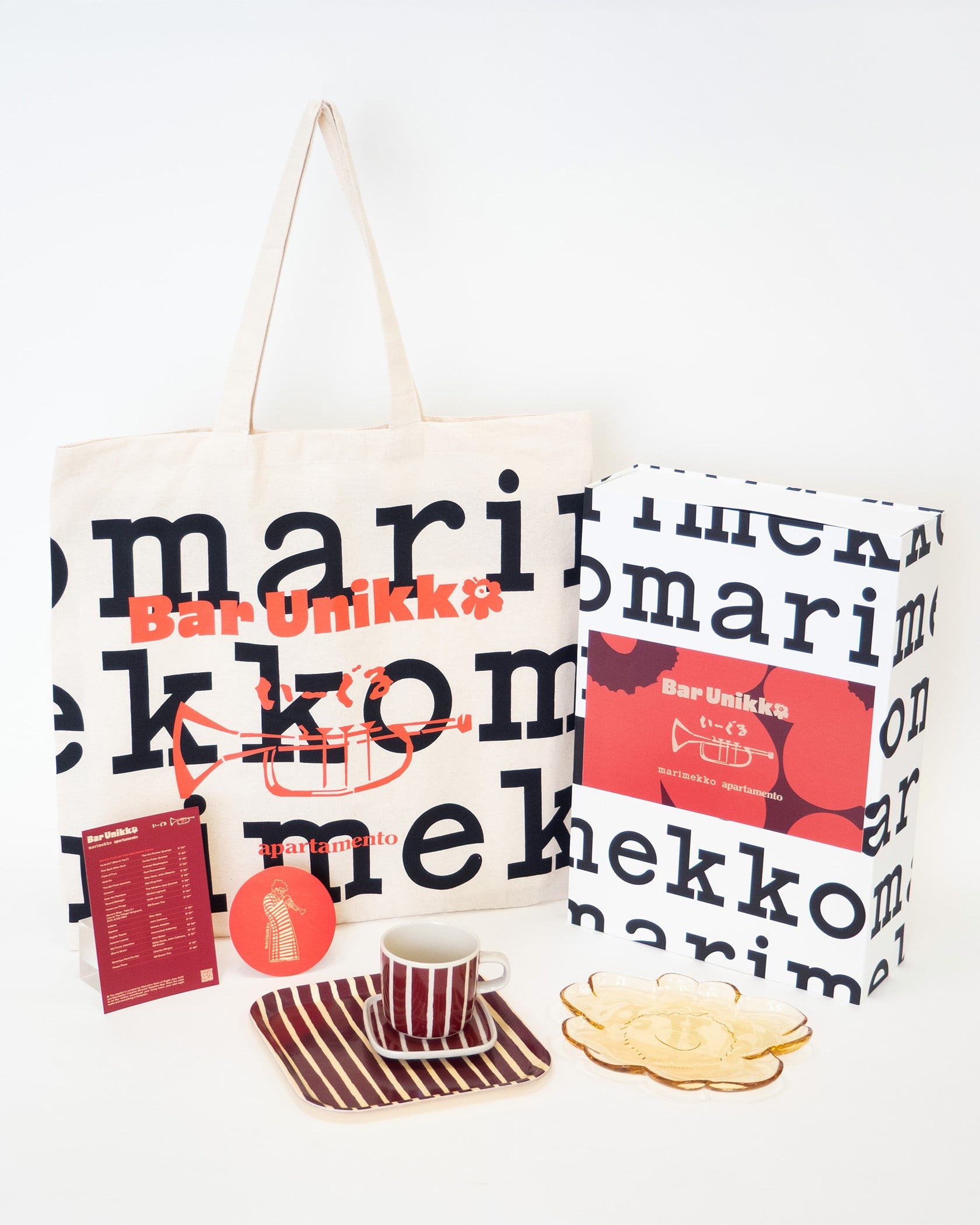 オンライン限定】Unikko ガラスプレート ＆ Piccolo コーヒー