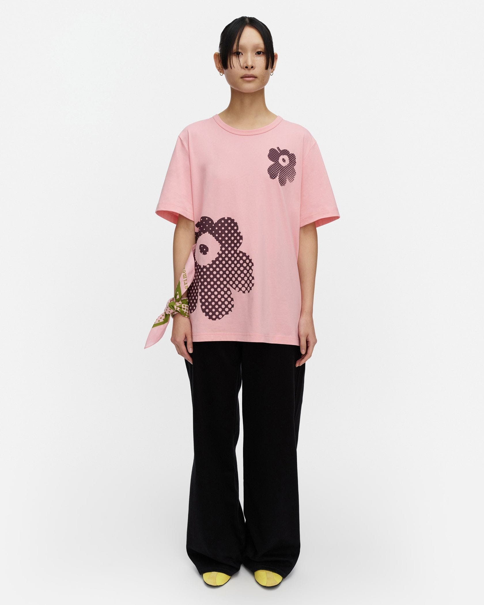 marimekko Tシャツ　ピンク　M マリメッコ Vihne Unikko Placement Tシャツ | Maija Isola | Marimekko