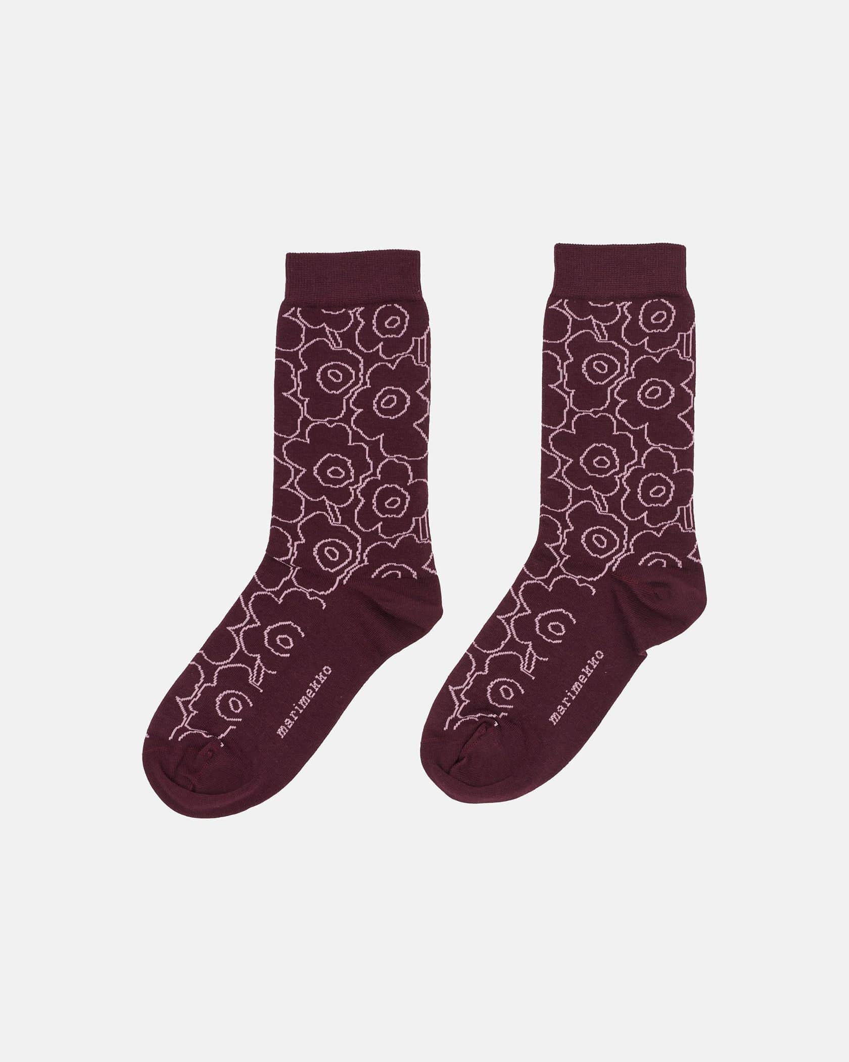 Linjaus Piirto Unikko ソックス | Maija Isola | Marimekko