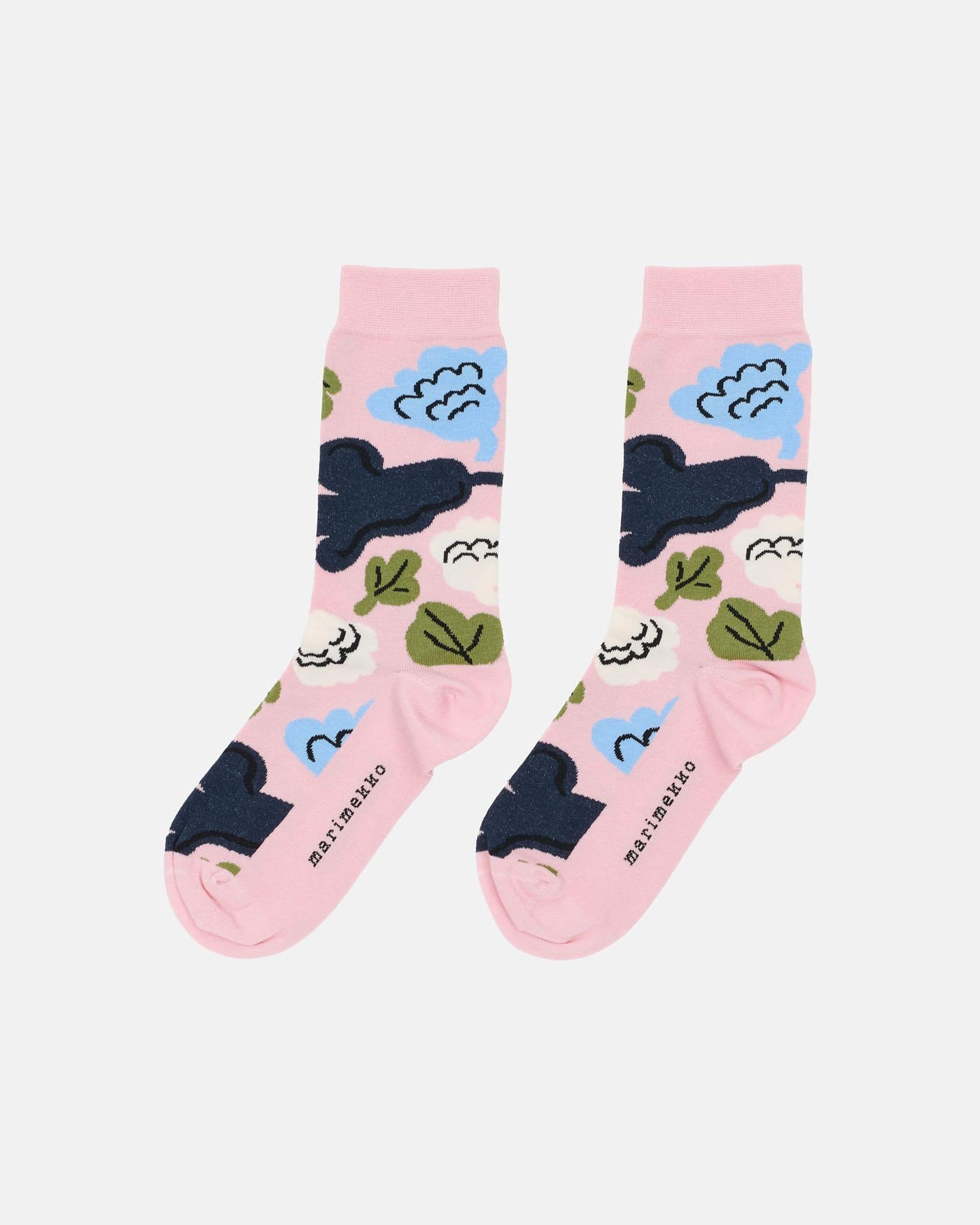 Linjaus Kukasta kukkaan ソックス | Erja Hirvi | Marimekko