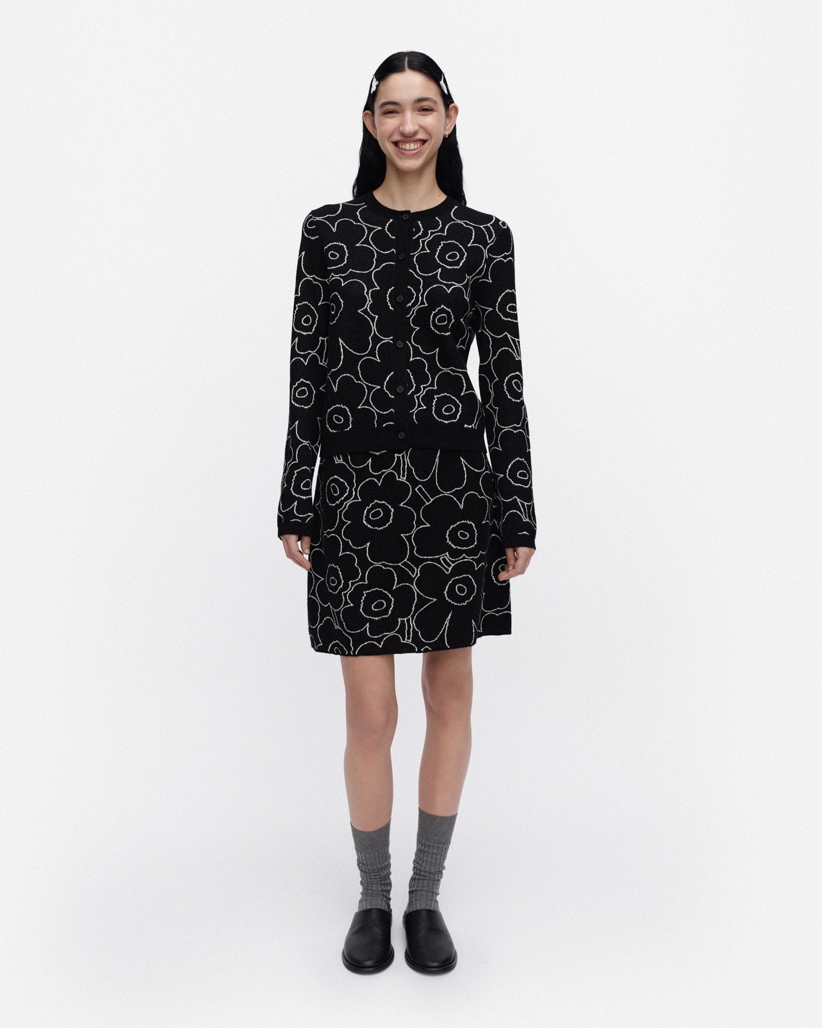 Villi Piirto Unikko ニットカーディガン | Maija Isola | Marimekko