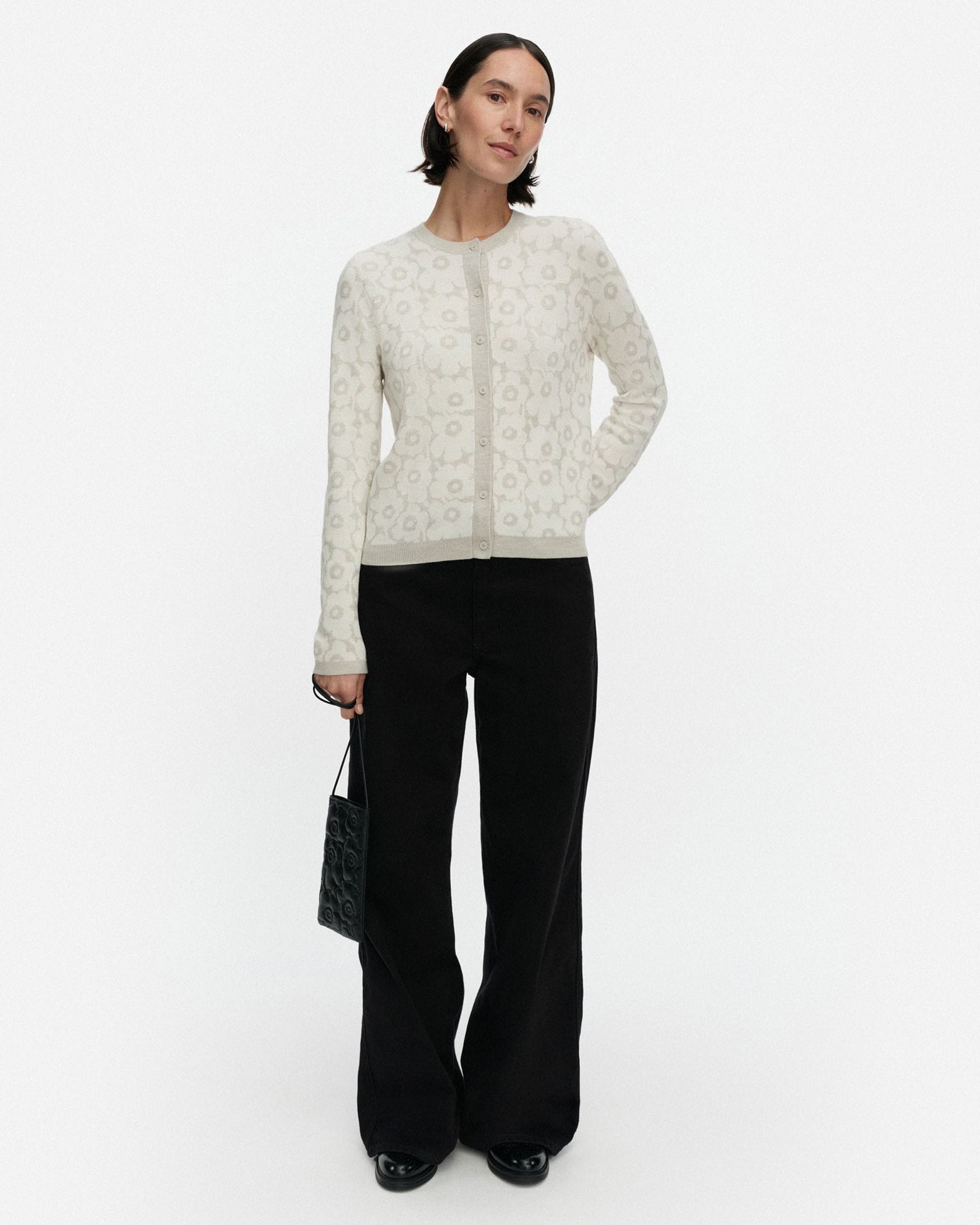 marimekko ボーダーカーディガン ネイビー Mサイズ　状態良 Arvaus Unikko ニットカーディガン | Maija Isola | Marimekko