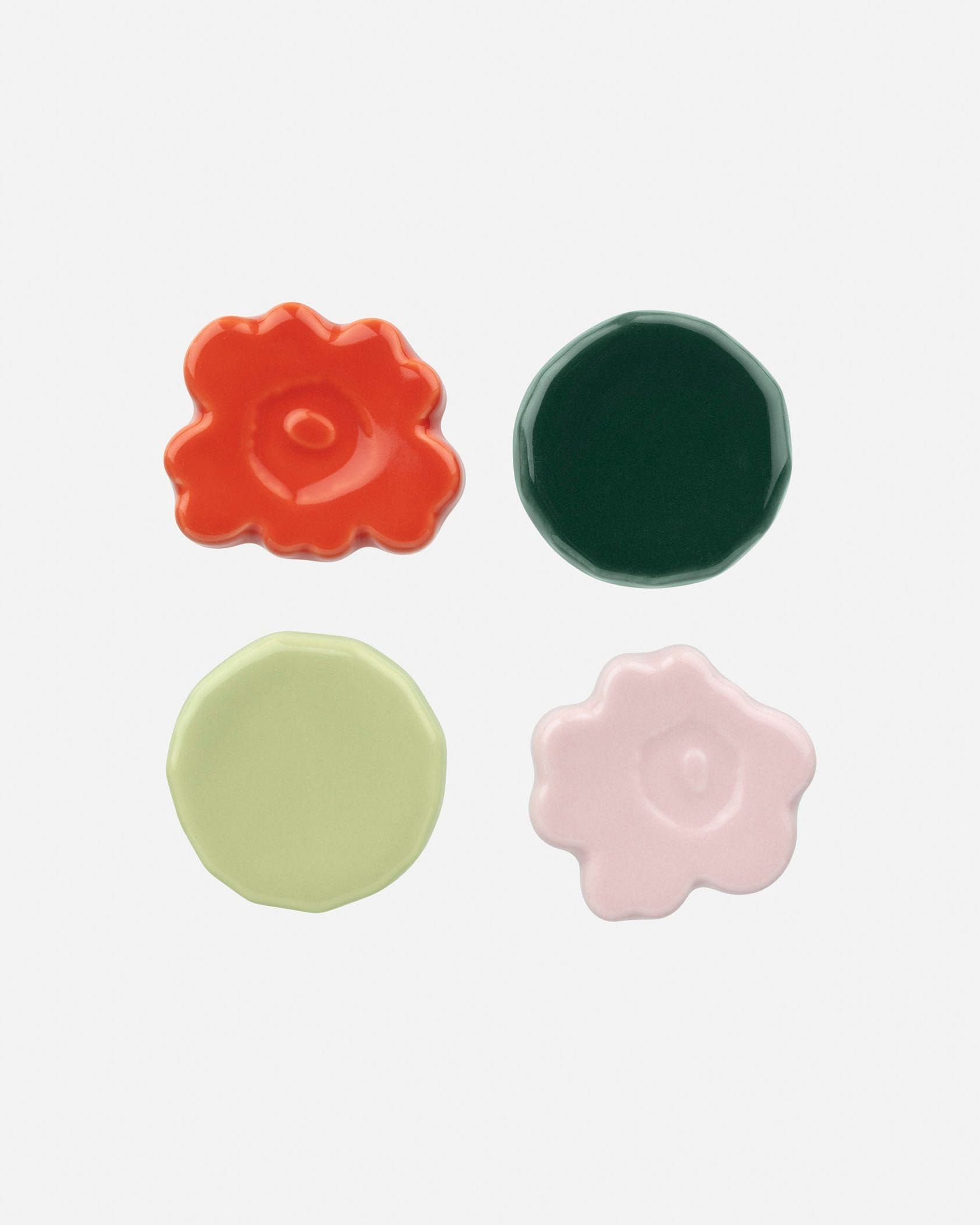 未使用 marimekko UNIKKO 箸置き 4個セット Unikko & Kivet Chopstick Holder 4個セット | Maija Isola
