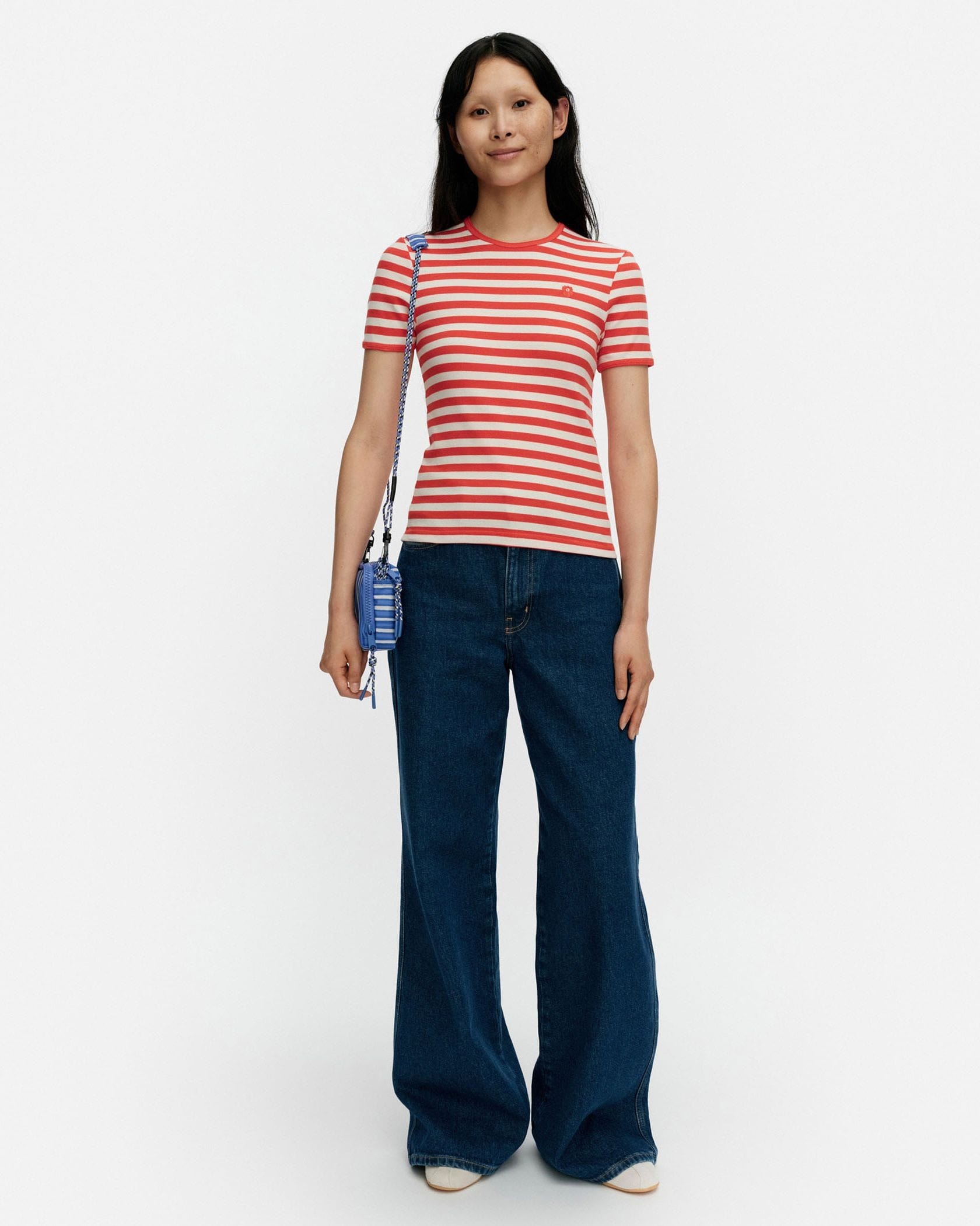 Kukkea Tasaraita Unikko Tシャツ | シャツ&ブラウス | クロージング