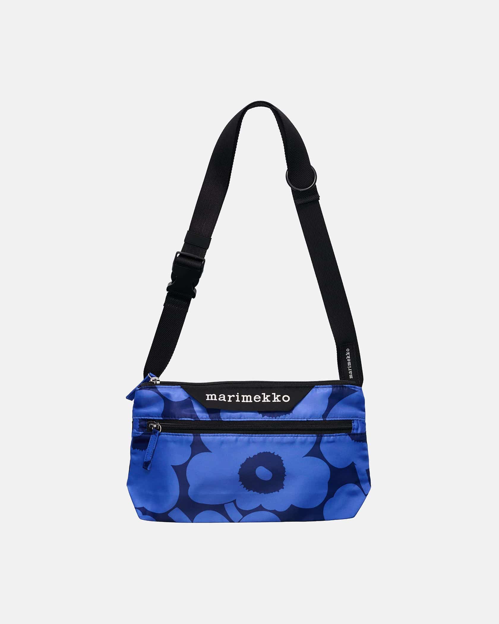 マリメッコ　marimekko ショルダーバッグ　花柄　紺 Neat Crossbody Unikko M ショルダーバッグ | Maija Isola | Marimekko